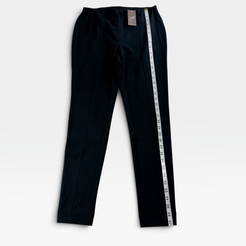 J. Jill Ponte Leggings Womens Medium Black Front Seam Stretch New - Picture 3 of 9